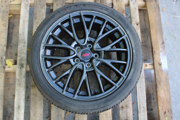 2015-2017 SUBARU WRX STI OEM ENKEI WHEEL RIM & TIRE 5x114 18x8.5 +55 245/40/18