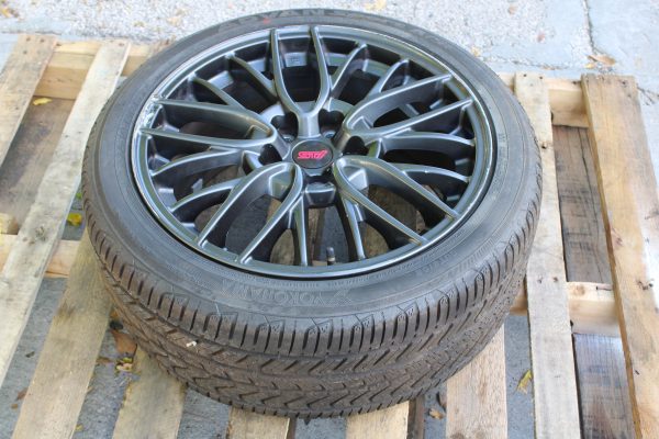 2015-2017 SUBARU WRX STI OEM ENKEI WHEEL RIM & TIRE 5x114 18x8.5 +55 245/40/18 - Image 2