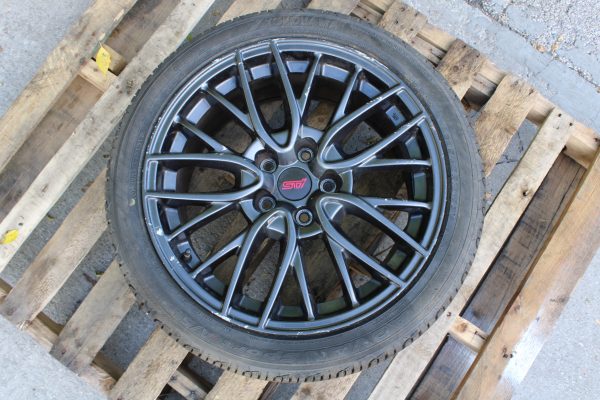2015-2017 SUBARU WRX STI OEM ENKEI WHEEL RIM & TIRE 5x114 18x8.5 +55 245/40/18
