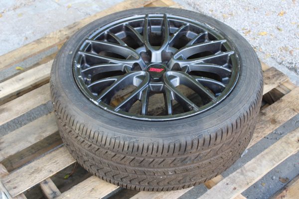 2015-2017 SUBARU WRX STI OEM ENKEI WHEEL RIM & TIRE 5x114 18x8.5 +55 245/40/18 - Image 2