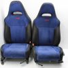 04-07 2004-2007 SUBARU WRX STI FRONT BLUE SUEDE SEATS SET LH/RH EJ257