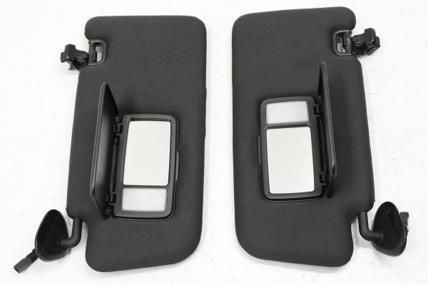 2015-2021 SUBARU WRX & STI SUN VISORS ASSEMBLY SET LH/RH BLACK OEM - Image 4