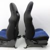 04-07 2004-2007 SUBARU WRX STI FRONT BLUE SUEDE SEATS SET LH/RH EJ257 - Image 8