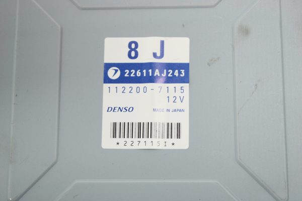 04 2004 SUBARU WRX STI ECU ECM COMPUTER ENGINE CONTROL UNIT OEM 22611AJ243 - Image 4