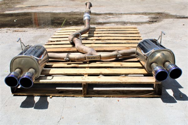 2015-2020 SUBARU WRX & STI INVIDIA Q300 CAT BACK EXHAUST SYSTEM TITIANIUM TIPS - Image 6
