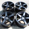 2005-2017 SUBARU WRX STI SSR GTV01 WHEELS RIMS 5X114 18x9 +35 MATTE BLACK MB - Image 3