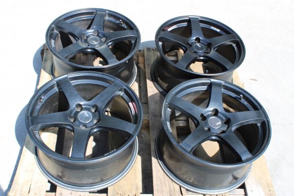2005-2017 SUBARU WRX STI SSR GTV01 WHEELS RIMS 5X114 18x9 +35 MATTE BLACK MB - Image 4