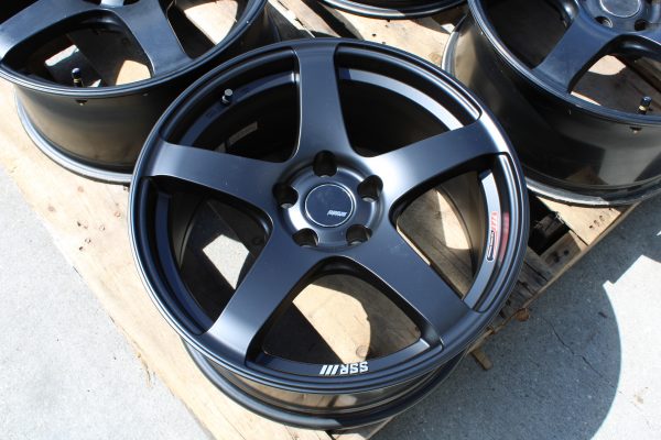 2005-2017 SUBARU WRX STI SSR GTV01 WHEELS RIMS 5X114 18x9 +35 MATTE BLACK MB - Image 7