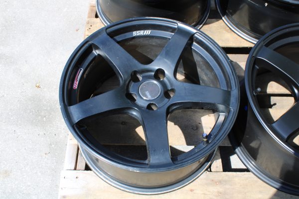 2005-2017 SUBARU WRX STI SSR GTV01 WHEELS RIMS 5X114 18x9 +35 MATTE BLACK MB - Image 8