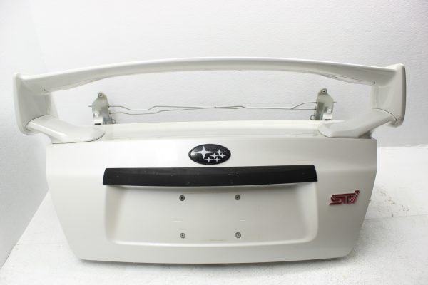 2011-2014 SUBARU IMPREZA WRX STI SEDAN TRUNK LID WING SPOILER WHITE OEM