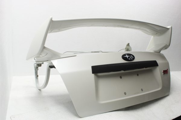 2011-2014 SUBARU IMPREZA WRX STI SEDAN TRUNK LID WING SPOILER WHITE OEM - Image 3