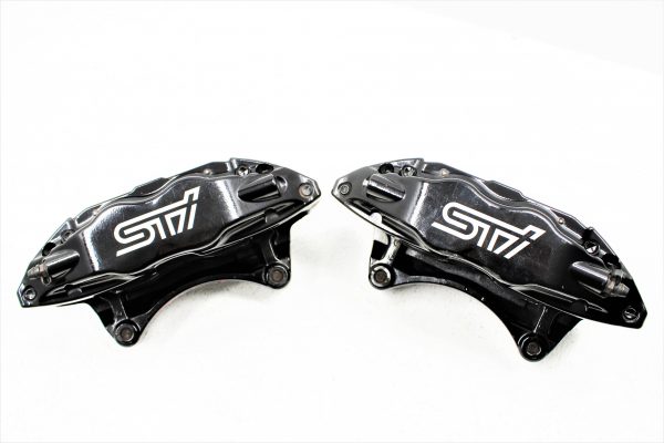 2008-2017 SUBARU WRX STI FRONT & REAR BREMBO BRAKE CALIPERS SET 77K MILES OEM - Image 7