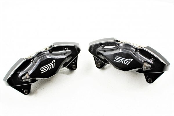 2008-2017 SUBARU WRX STI FRONT & REAR BREMBO BRAKE CALIPERS SET 77K MILES OEM - Image 8