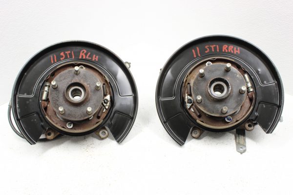 2008-2017 SUBARU WRX STI REAR HUBS KNUCKLES SPINDLES LH/RH 5X114 OEM 77K MILES