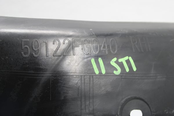 2008-2014 SUBARU WRX & STI HATCH SEDAN REAR RH PASSENGER SIDE FENDER LINER - Image 7