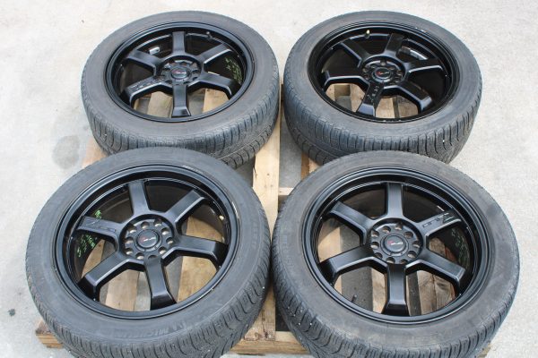 2004-2018 SUBARU WRX & STI DRIFZ HOLE SHOT 303 WHEELS 5x100/5x114 17x7.5 DAMAGED - Image 2