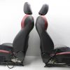 2015-2021 SUBARU WRX STI FRONT SEATS RED BLACK LEATHER/ALCANTARA SUEDE OEM - Image 10