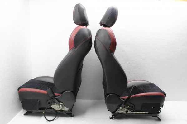 2015-2021 SUBARU WRX STI FRONT SEATS RED BLACK LEATHER/ALCANTARA SUEDE OEM - Image 10