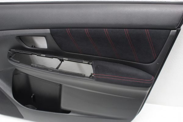 2015-2021 SUBARU WRX STI FRONT & REAR ALCANTARA INTERIOR DOOR CARDS PANELS OEM - Image 4