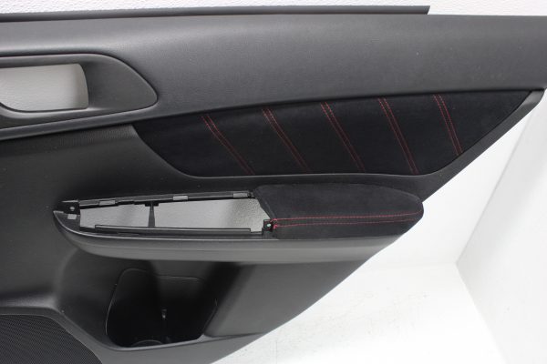 2015-2021 SUBARU WRX STI FRONT & REAR ALCANTARA INTERIOR DOOR CARDS PANELS OEM - Image 8
