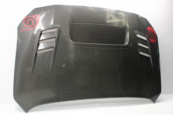 2015-2020 SUBARU WRX & STI SEBION CARBON FIBER HOOD CW STYLE *DAMAGED* - Image 2