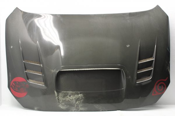 2015-2020 SUBARU WRX & STI SEBION CARBON FIBER HOOD CW STYLE *DAMAGED* - Image 3