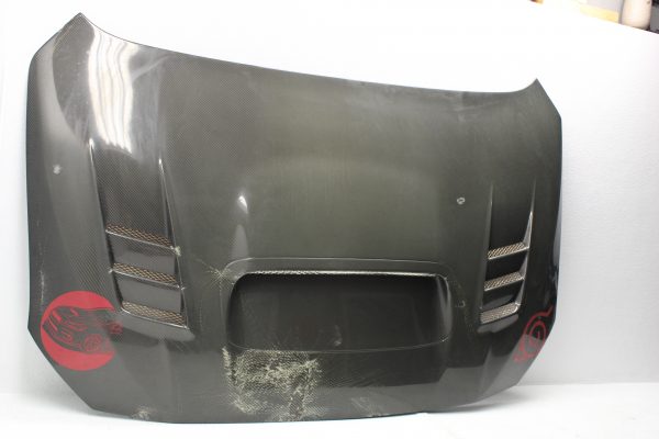 2015-2020 SUBARU WRX & STI SEBION CARBON FIBER HOOD CW STYLE *DAMAGED* - Image 5