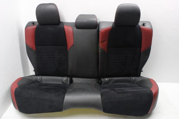 2015-2020 SUBARU WRX STI REAR SEATS UPPER & LOWER ALCANTARA/LEATHER BLACK & RED