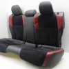 2015-2020 SUBARU WRX STI REAR SEATS UPPER & LOWER ALCANTARA/LEATHER BLACK & RED - Image 6