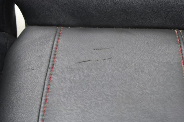 2015-2020 SUBARU WRX STI REAR SEATS UPPER & LOWER ALCANTARA/LEATHER BLACK & RED - Image 11
