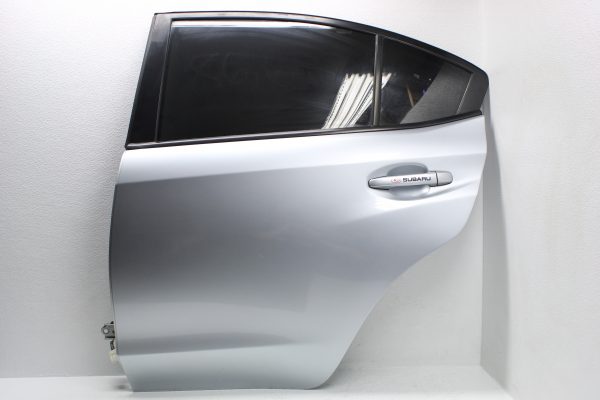 2015-2020 SUBARU WRX & STI REAR LH DRIVER SIDE DOOR ASSEMBLY ISM SILVER OEM