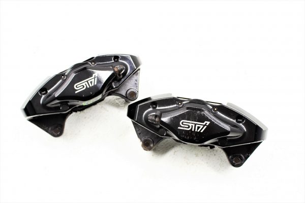 2008-2017 SUBARU WRX STI FRONT & REAR BREMBO BRAKE CALIPERS SET 59K MILES OEM - Image 7