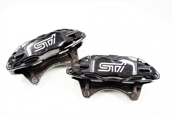 2008-2017 SUBARU WRX STI FRONT & REAR BREMBO BRAKE CALIPERS SET 59K MILES OEM - Image 8