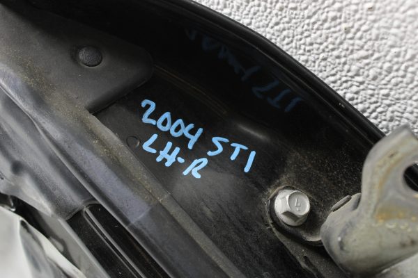 2004-2007 SUBARU WRX & STI SEDAN REAR LH DRIVER SIDE DOOR JAVA BLACK PEARL JBP OEM - Image 8