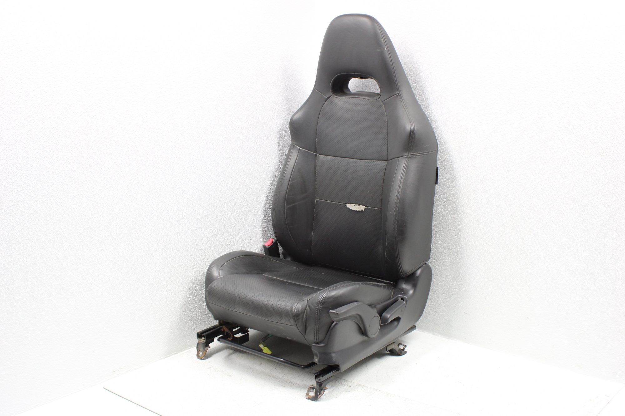 2004-2007 SUBARU IMPREZA WRX & STI FRONT BLACK LEATHER SEATS SET LH/RH OEM - Image 3