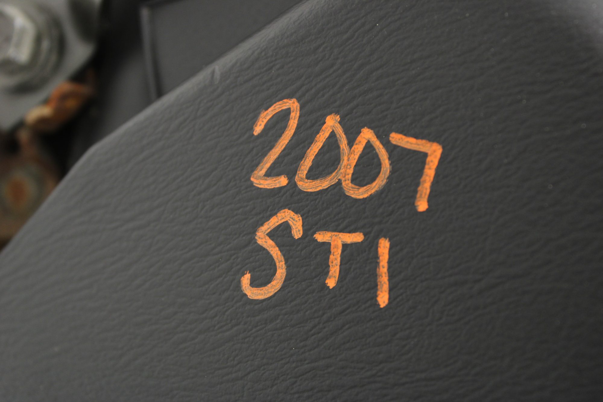 2004-2007 SUBARU IMPREZA WRX & STI FRONT BLACK LEATHER SEATS SET LH/RH OEM - Image 11