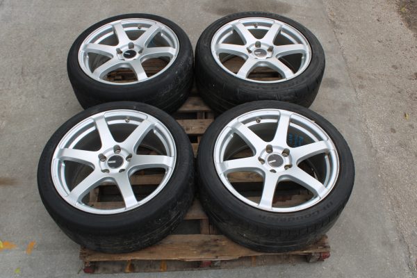 2005-2017 SUBARU WRX STI ENKEI T6S WHEELS RIMS & TIRES 18x8.5 5x114 245/40/18 - Image 6