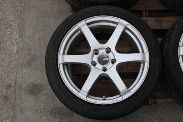 2005-2017 SUBARU WRX STI ENKEI T6S WHEELS RIMS & TIRES 18x8.5 5x114 245/40/18 - Image 2