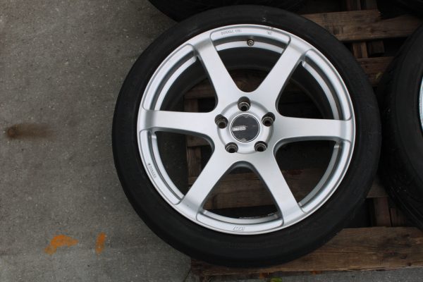 2005-2017 SUBARU WRX STI ENKEI T6S WHEELS RIMS & TIRES 18x8.5 5x114 245/40/18 - Image 4