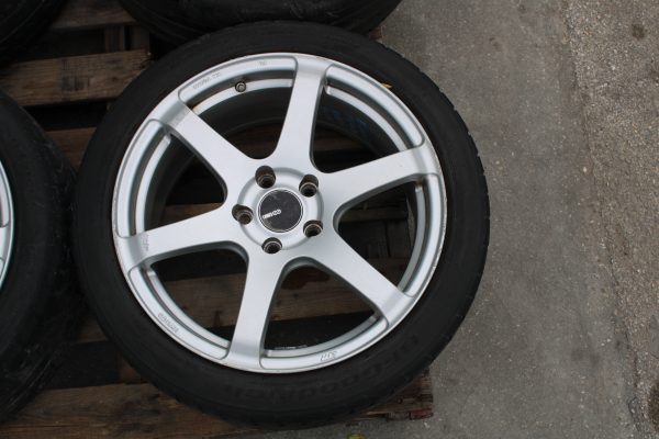 2005-2017 SUBARU WRX STI ENKEI T6S WHEELS RIMS & TIRES 18x8.5 5x114 245/40/18 - Image 5