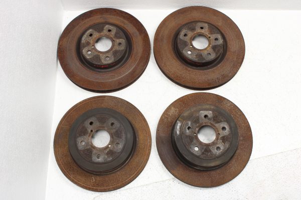 2005-2007 SUBARU WRX STI FRONT & REAR OEM BREMBO BRAKE ROTORS SET 5X114