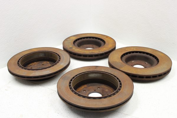 2005-2007 SUBARU WRX STI FRONT & REAR OEM BREMBO BRAKE ROTORS SET 5X114 - Image 3