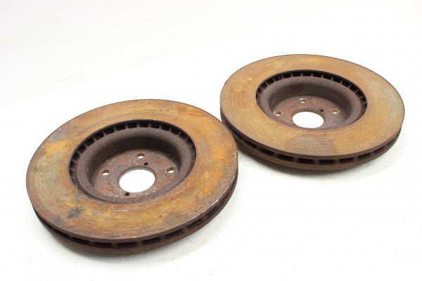 2005-2007 SUBARU WRX STI FRONT & REAR OEM BREMBO BRAKE ROTORS SET 5X114 - Image 5