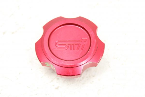 2004-2020 SUBARU WRX STI ALUMINUM RED OIL FILLER NECK TUBE CAP COVER LID