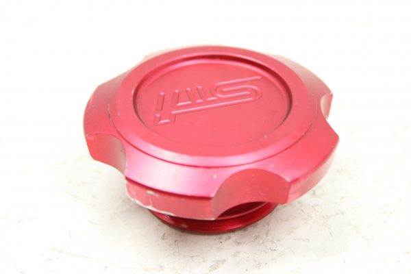 2004-2020 SUBARU WRX STI ALUMINUM RED OIL FILLER NECK TUBE CAP COVER LID - Image 2