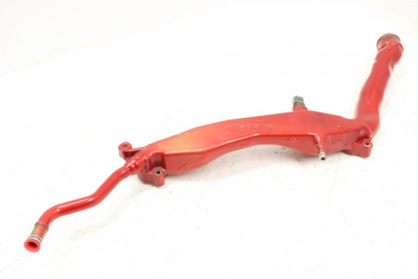 2006-2020 SUBARU WRX STI ENGINE COOLANT CROSSOVER WATER PIPE *PAINTED RED* - Image 2
