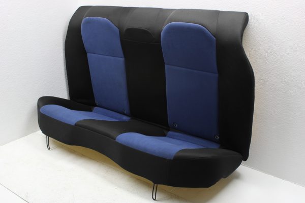 2004-2007 SUBARU WRX STI REAR SEATS UPPER & LOWER SET BLUE SUEDE/BLACK OEM - Image 2
