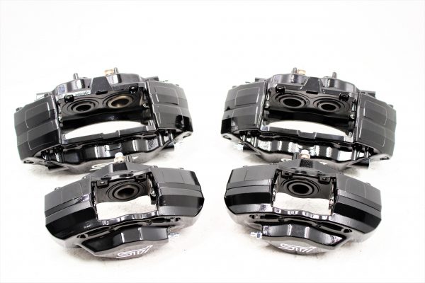 2008-2017 SUBARU WRX STI FRONT & REAR BREMBO BRAKE CALIPERS 20K MILES OEM - Image 2