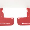 2015-2020 SUBARU WRX & STI RALLY ARMOR FRONT MUD FLAP SET LH/RH RED/WHITE