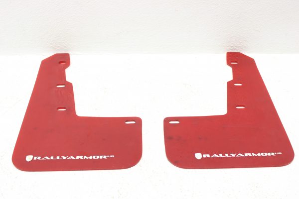 2015-2020 SUBARU WRX & STI RALLY ARMOR FRONT MUD FLAP SET LH/RH RED/WHITE